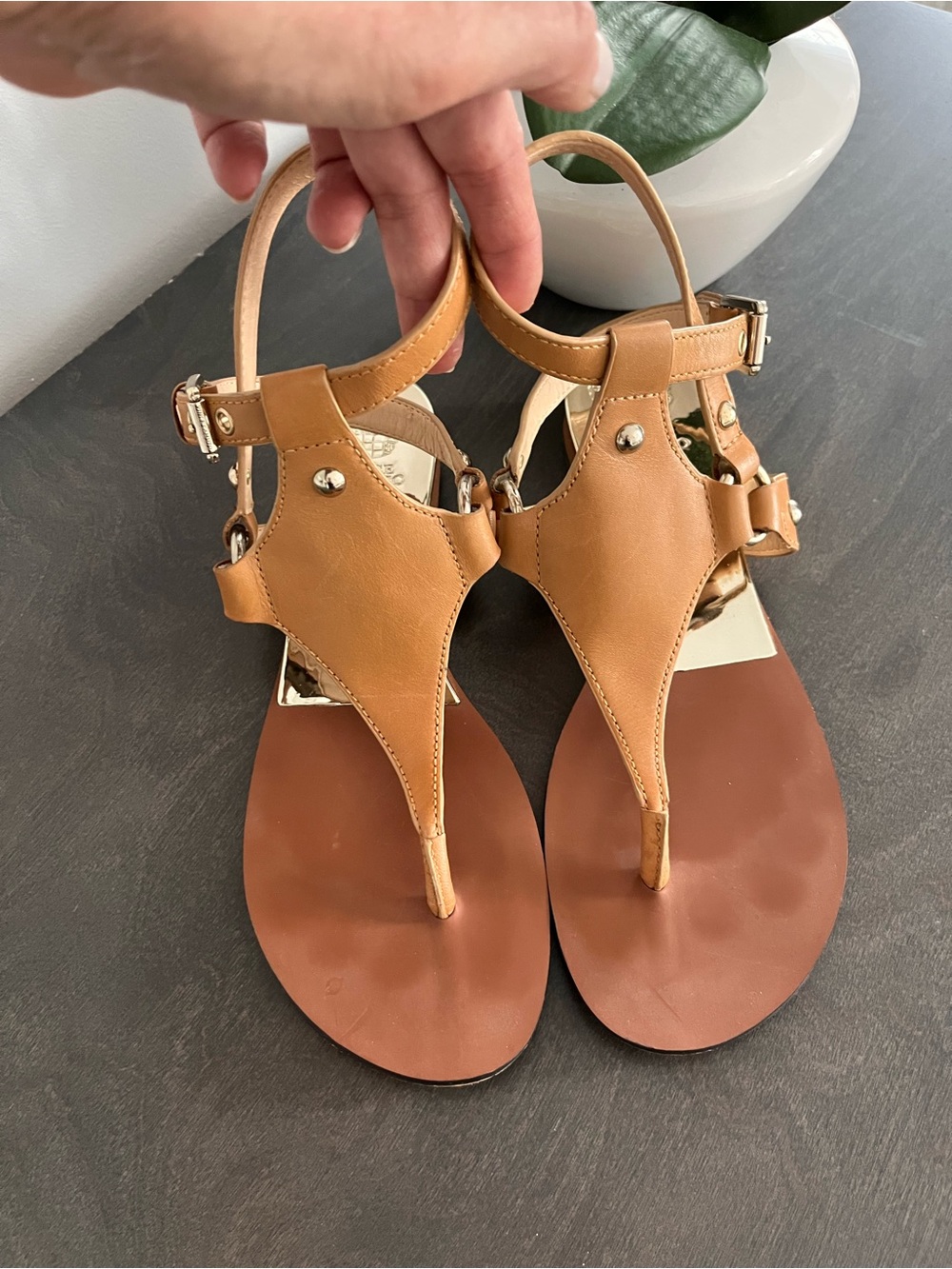 Vince Camuto sandals tan